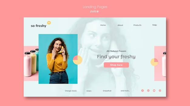 Creative Web Template for a Shopify Store