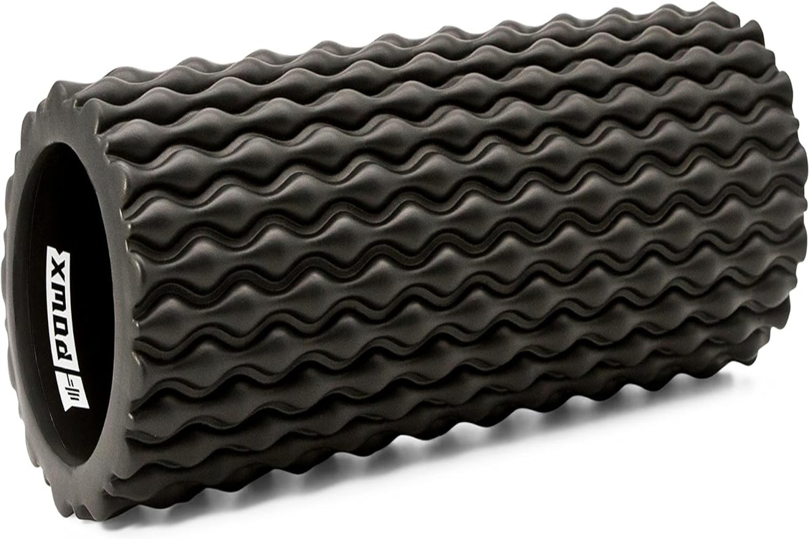 a black foam roller