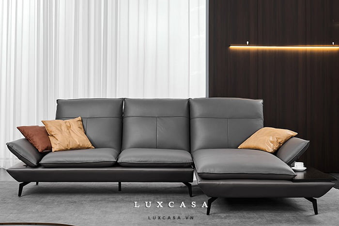 Ghế sofa góc chất liệu da cao cấp 