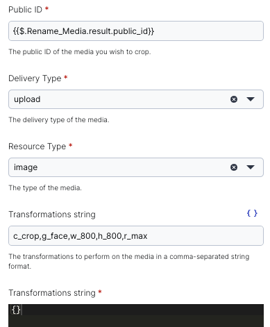configuration screenshot of Edit Media block as described above