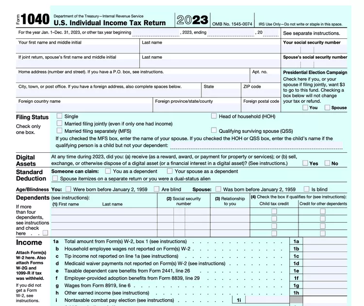 IRS Form 1040