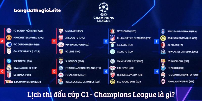 Lịch thi đấu cúp C1 - Champions League là gì?