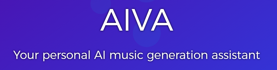 image showing AIVA as free ai software