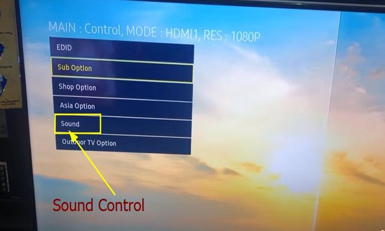 sound amplifier control of samsung tv