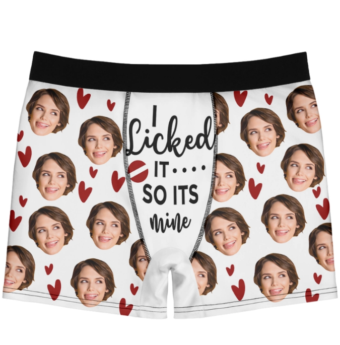 Matching Underwear for Couples 2022 Funny Valentine's Day Boxer Briefs  Novelty Lovers Underwear Shorts Underpants with Photo Picture at   Women's Clothing store
