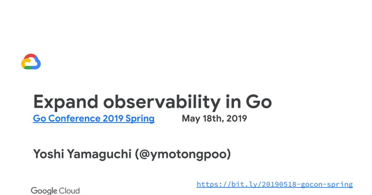 [shared] 20190518 Expand observability in Go