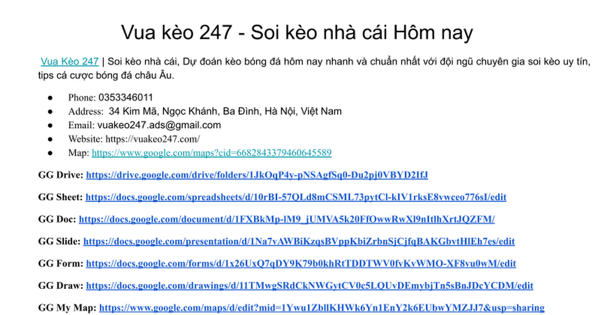 Vua kèo 247 - Soi Kèo nhà cái dự đoán kèo bóng đá Hôm Nay