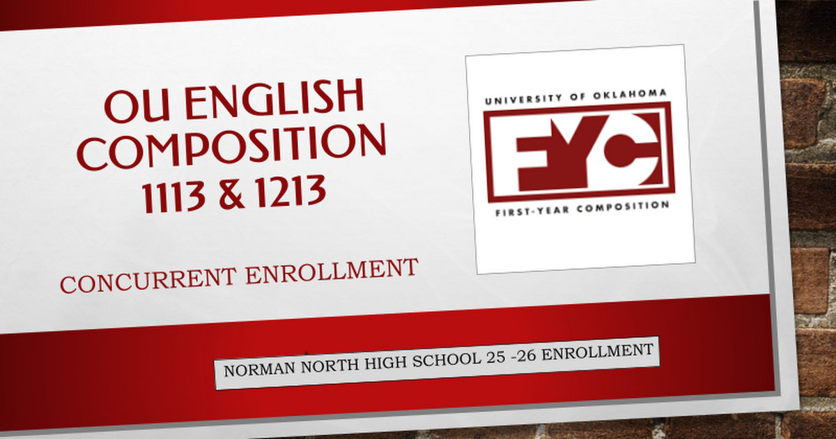 2025-2026 OU Concurrent Composition Enrollment Information .pptx