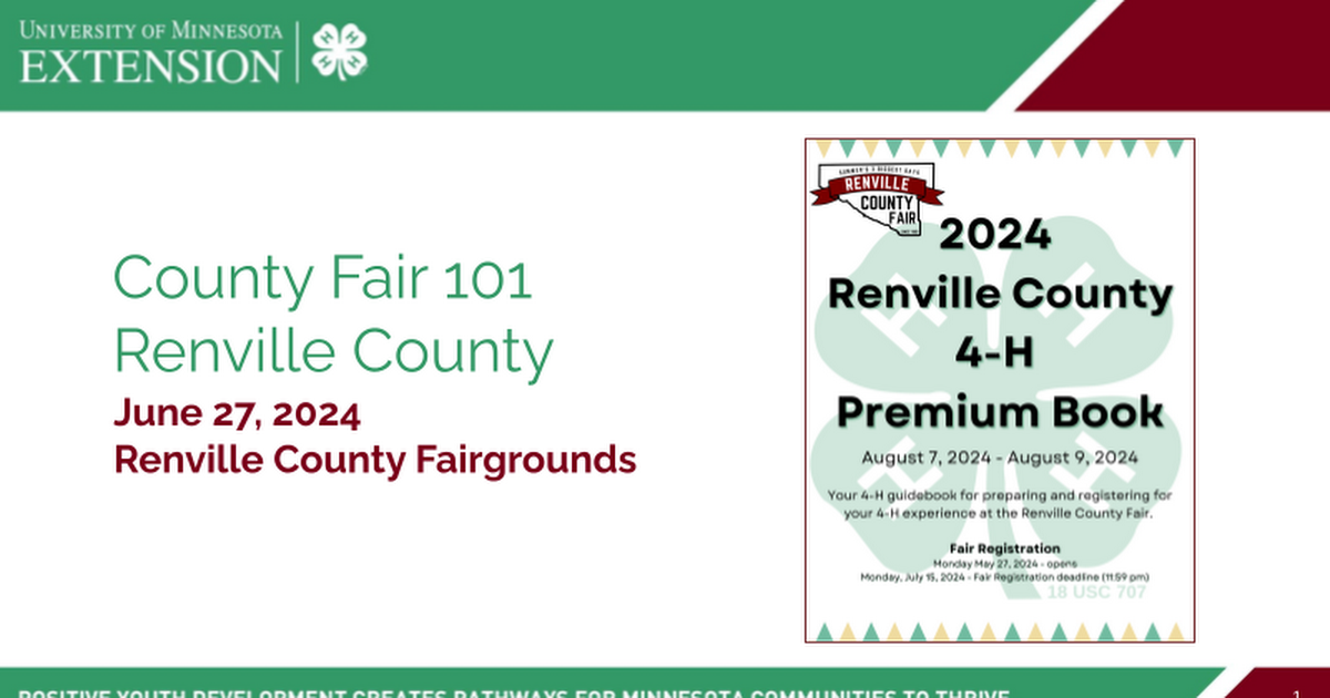 County Fair 101