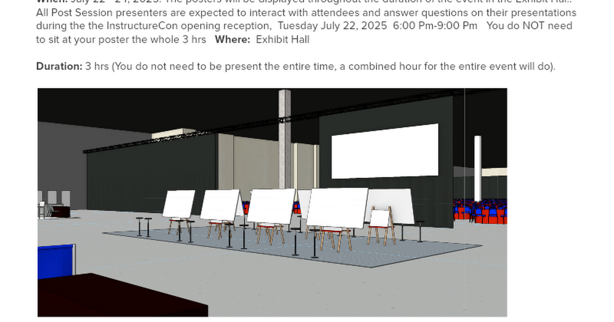 Poster Session FAQs | InstructureCon 2025