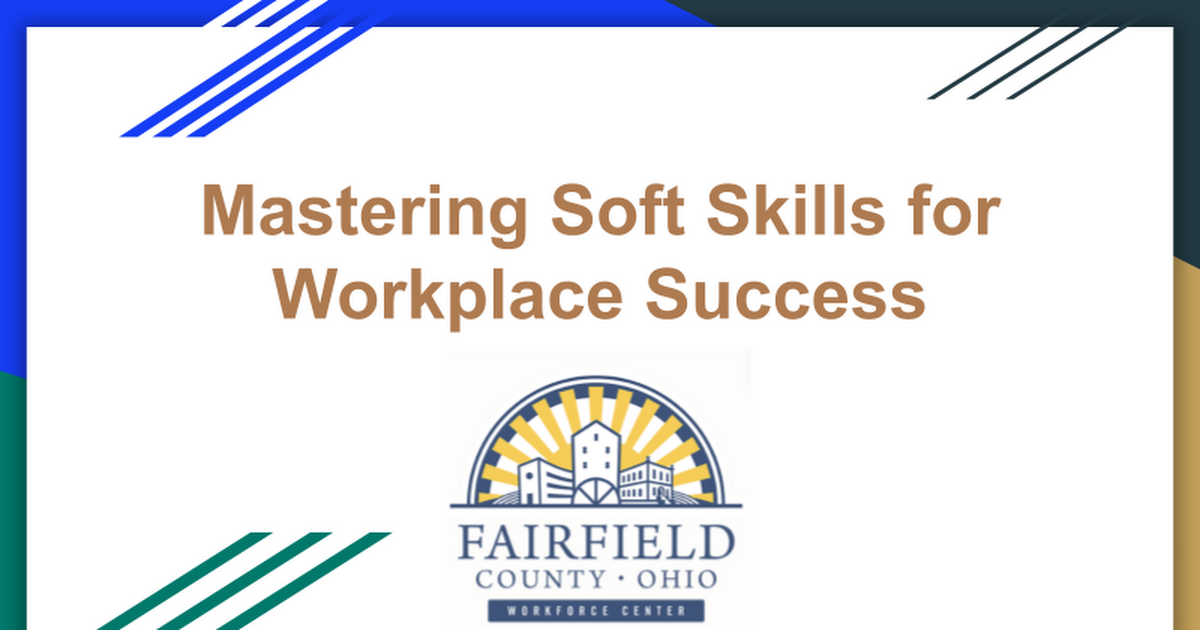 Soft Skills for Workplace Success