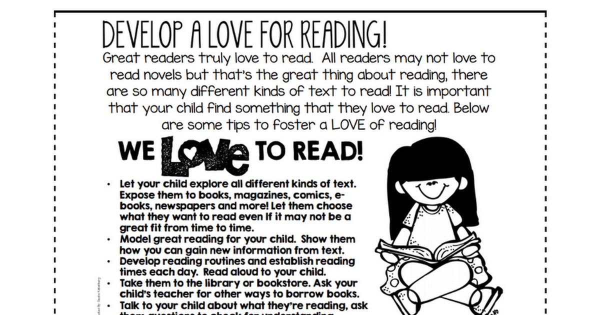 Develop a Love for Reading