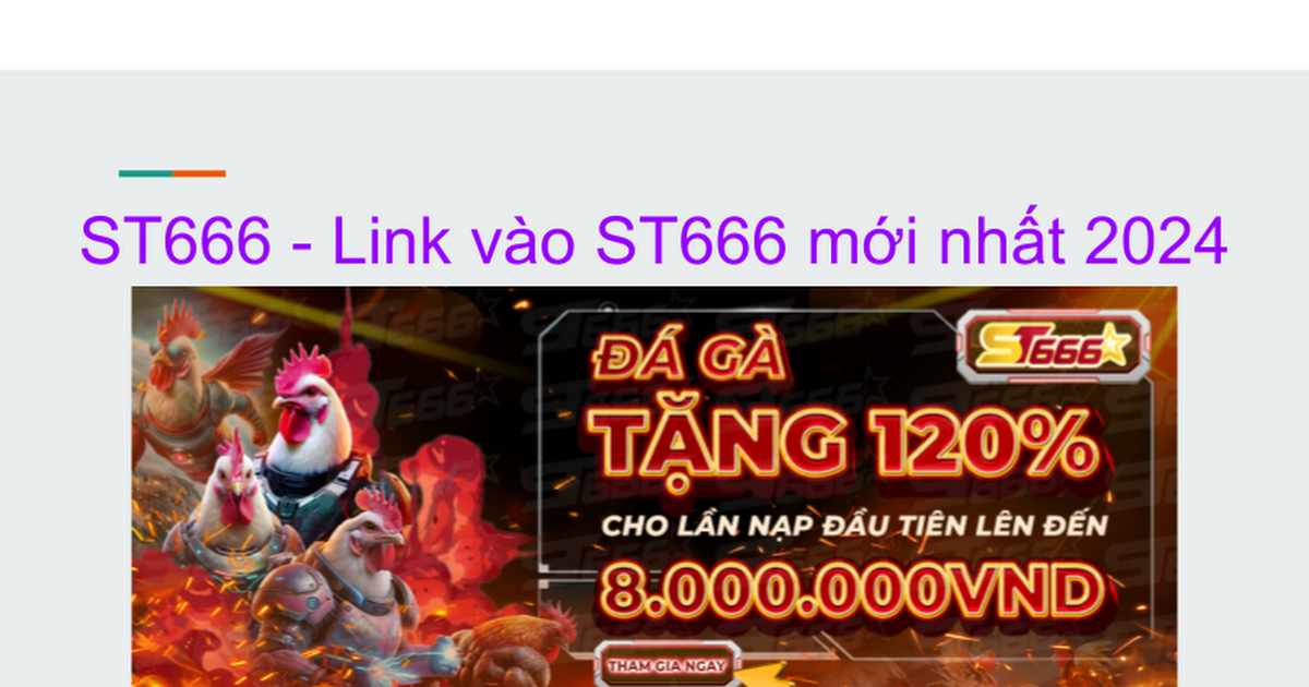 ST666 - Link vào ST666 mới nhất 2024 thumbnail