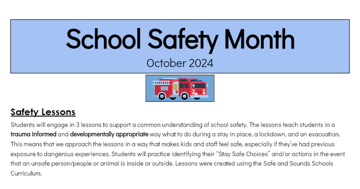 King Safety Month 2024 - Family Edition