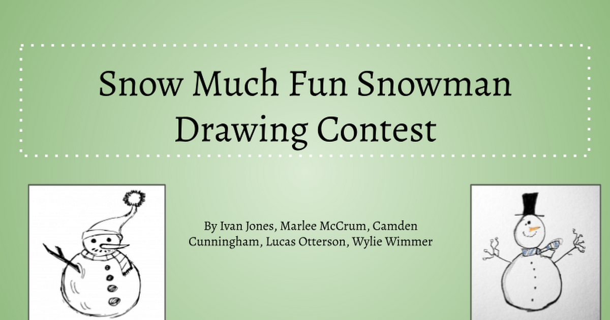 UK Grant: Snowman Drawing