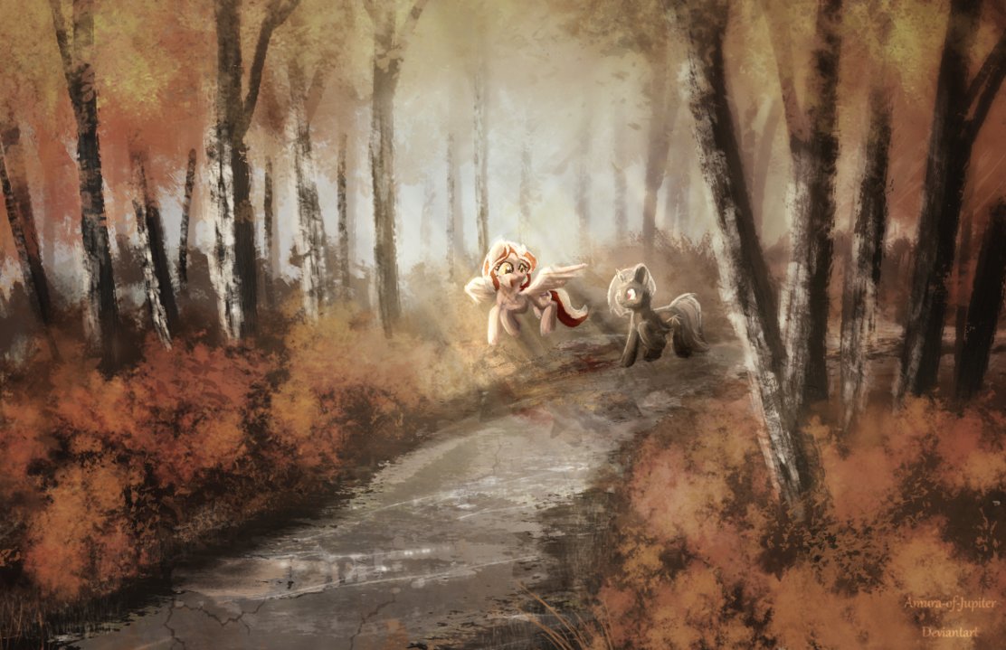 {Landscape Painting Com} Pleasant Chats by Amura-Of-Jupiter