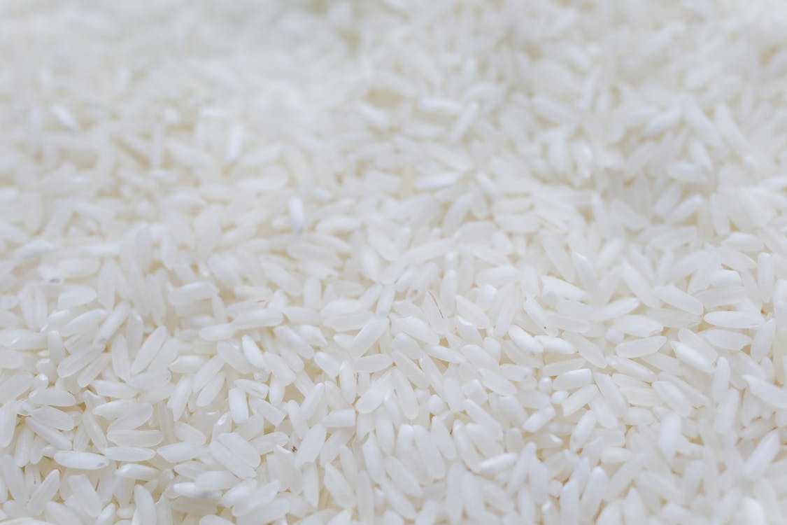 Free Close-Up Photo Of White Rice Grains Stock Photo