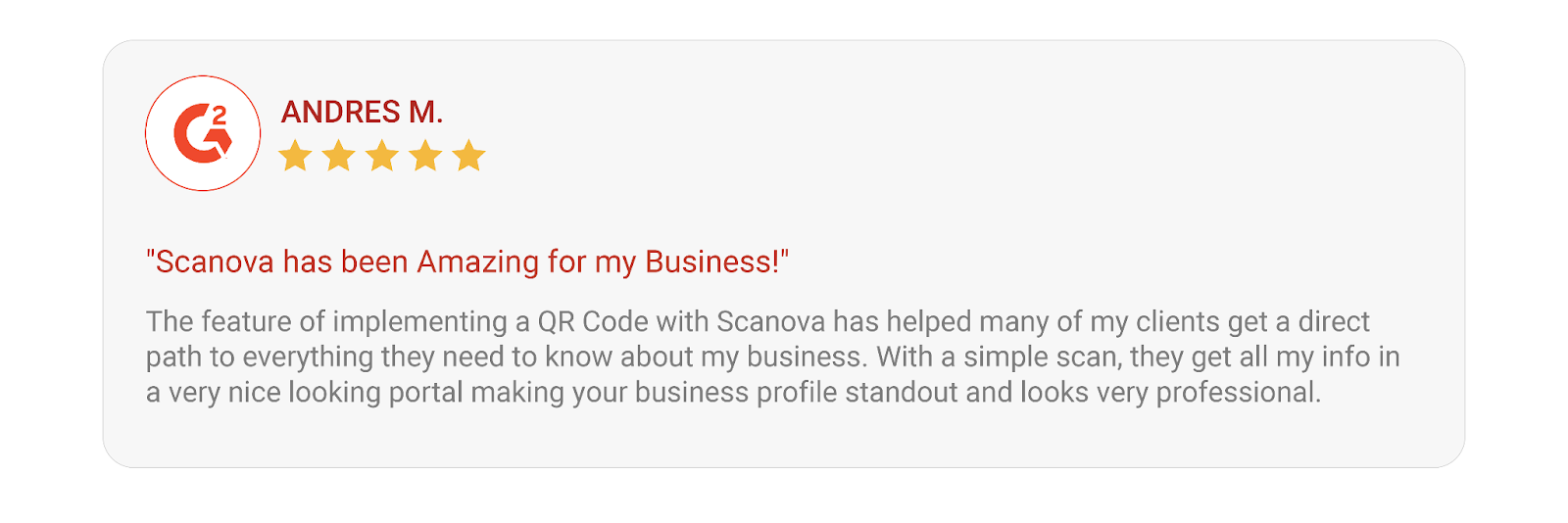 Customer reviews about Scanova's QR Code Generator