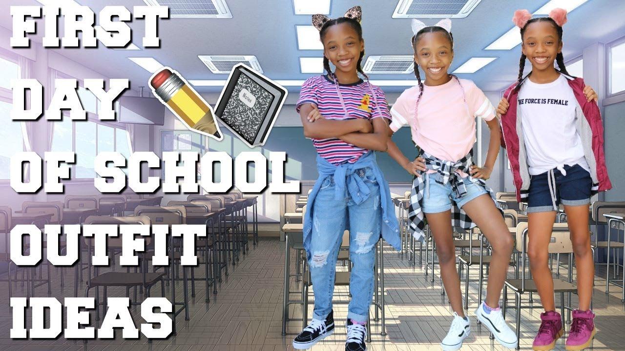 First Day Of School Outfit Ideas 2018. Back To School Look book. - YouTube