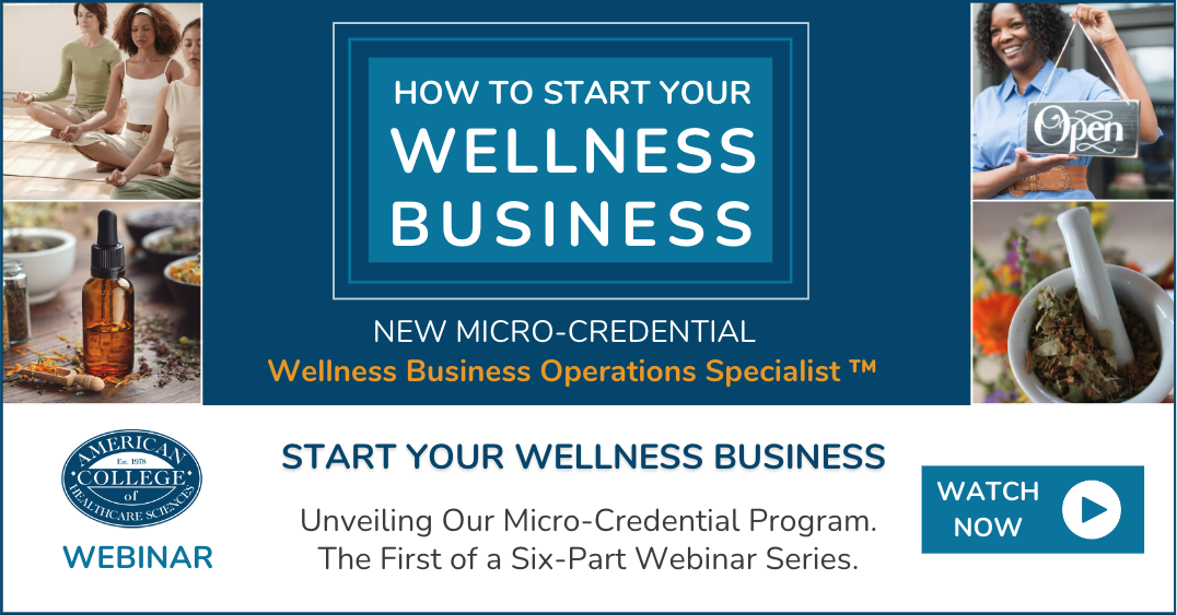 Watch the Webinar on how to start your wellness business