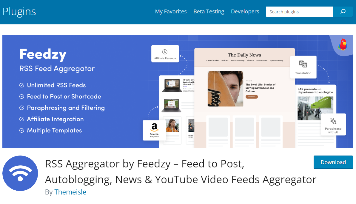 Feedzy RSS Feeds