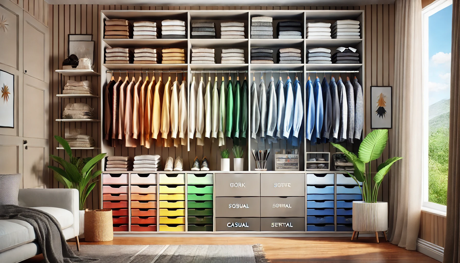 Importance of Considering Light, Color, and Material Choices in Closet Design