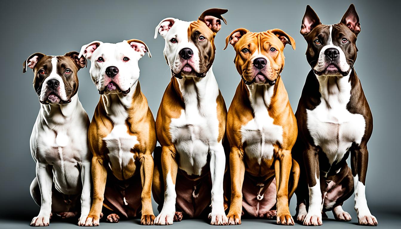 Different types of pit bull dog breeds