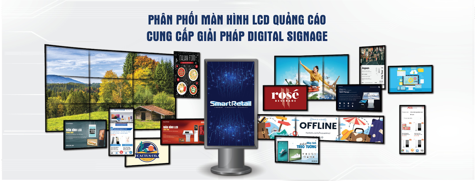 (SmartRetail - đơn vị chuyên phân phối màn hình quảng cáo chính hãng giá tốt)