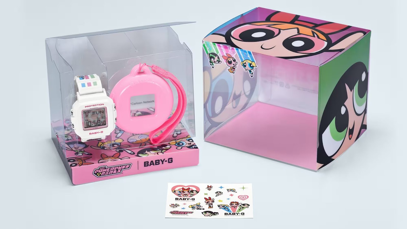 Kemasan box Baby-G × The Powerpuff Girls