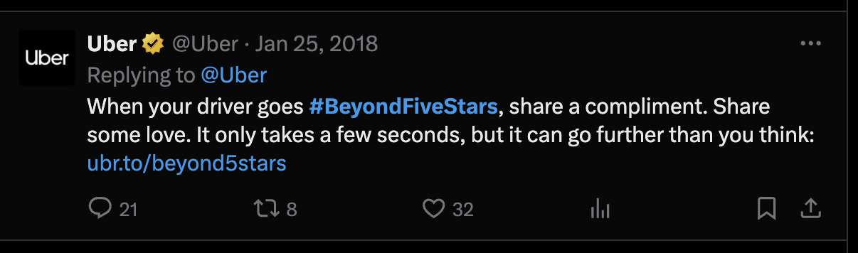 Uber’s "Beyond Five Stars" Campaign