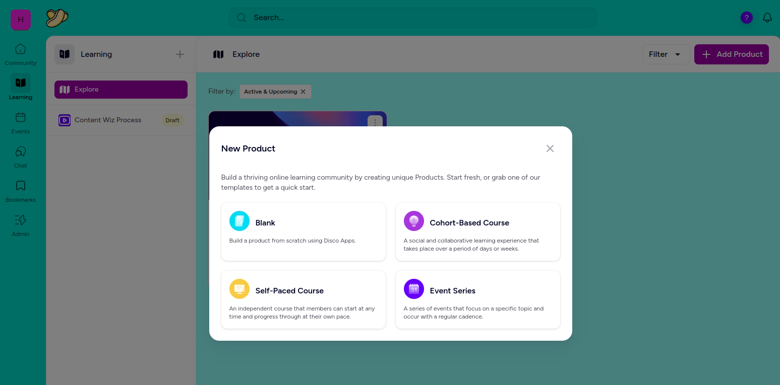 Disco course templates