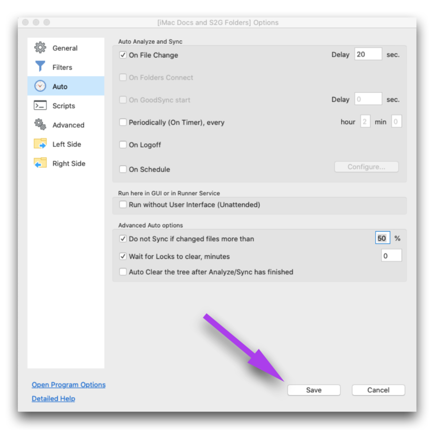 auto sync sftp server local mac