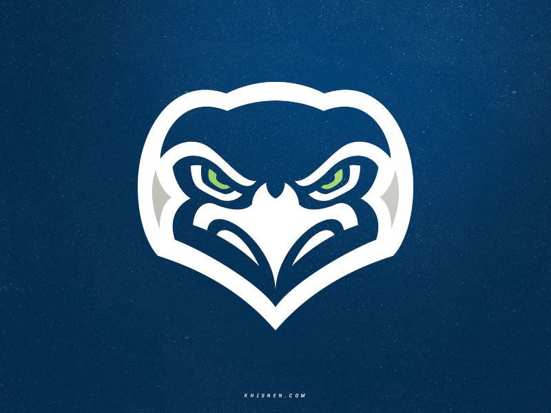 graphic designers website, seattle seahawks redesign concept