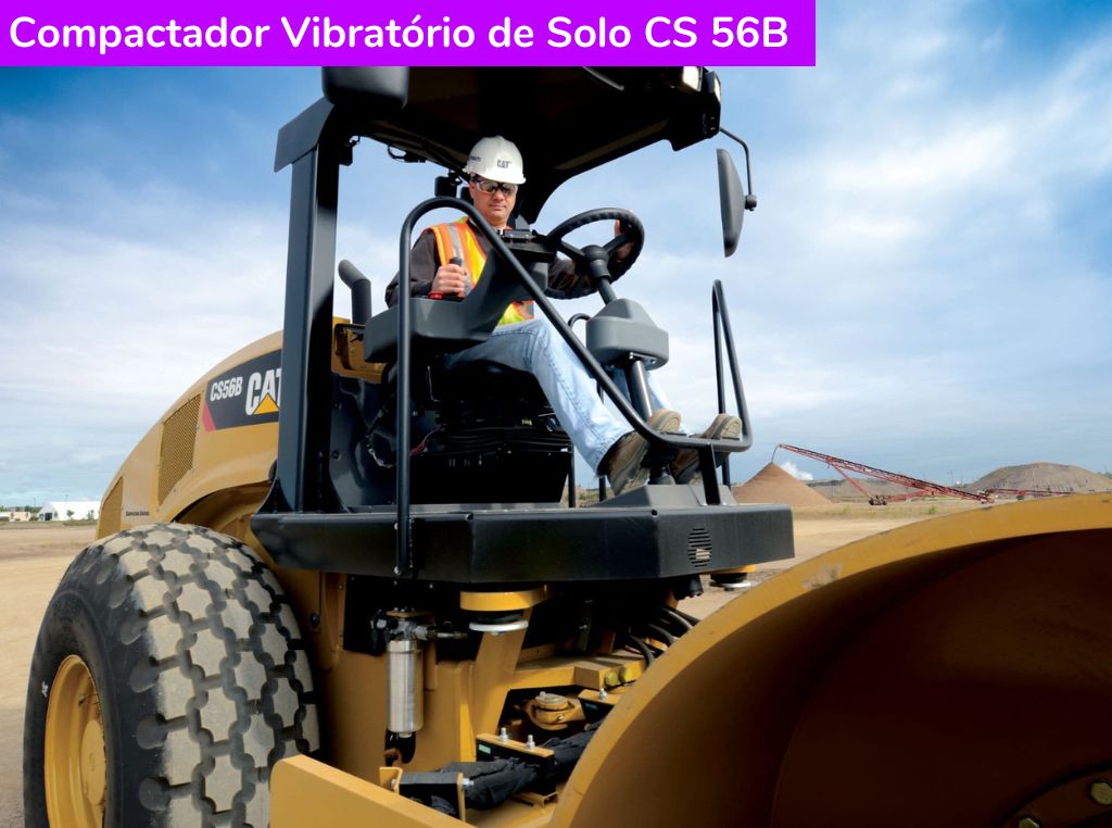 Compactador Vibratório de Solo CS 56B Caterpillar