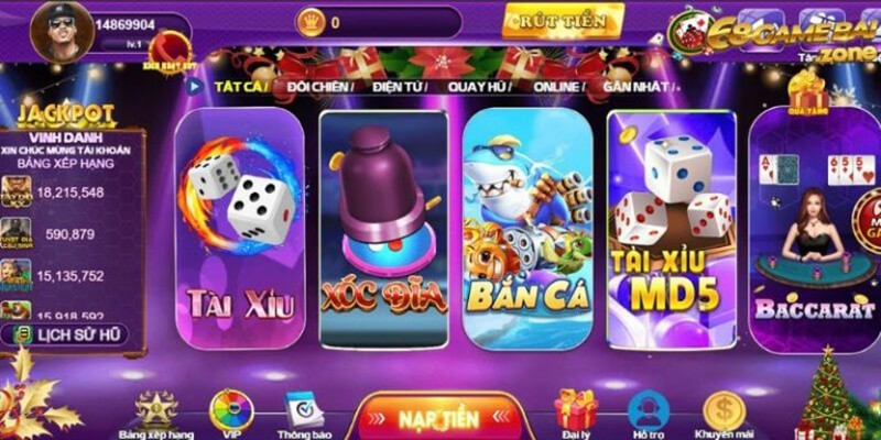 Trò chơi đa dạng tại cổng game 68 game bài