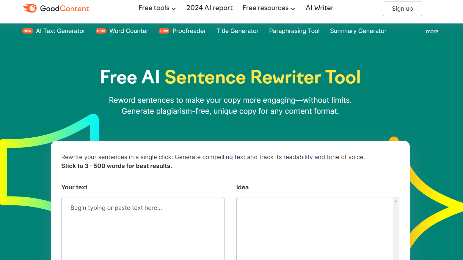 SEMrush Sentence Rewriter