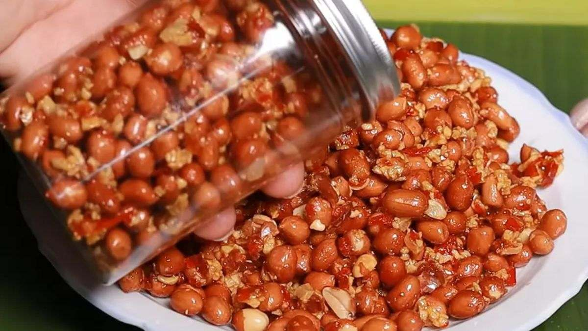 Rang lạc thơm ngon, giòn tan cực dễ bằng nồi chiên không dầu