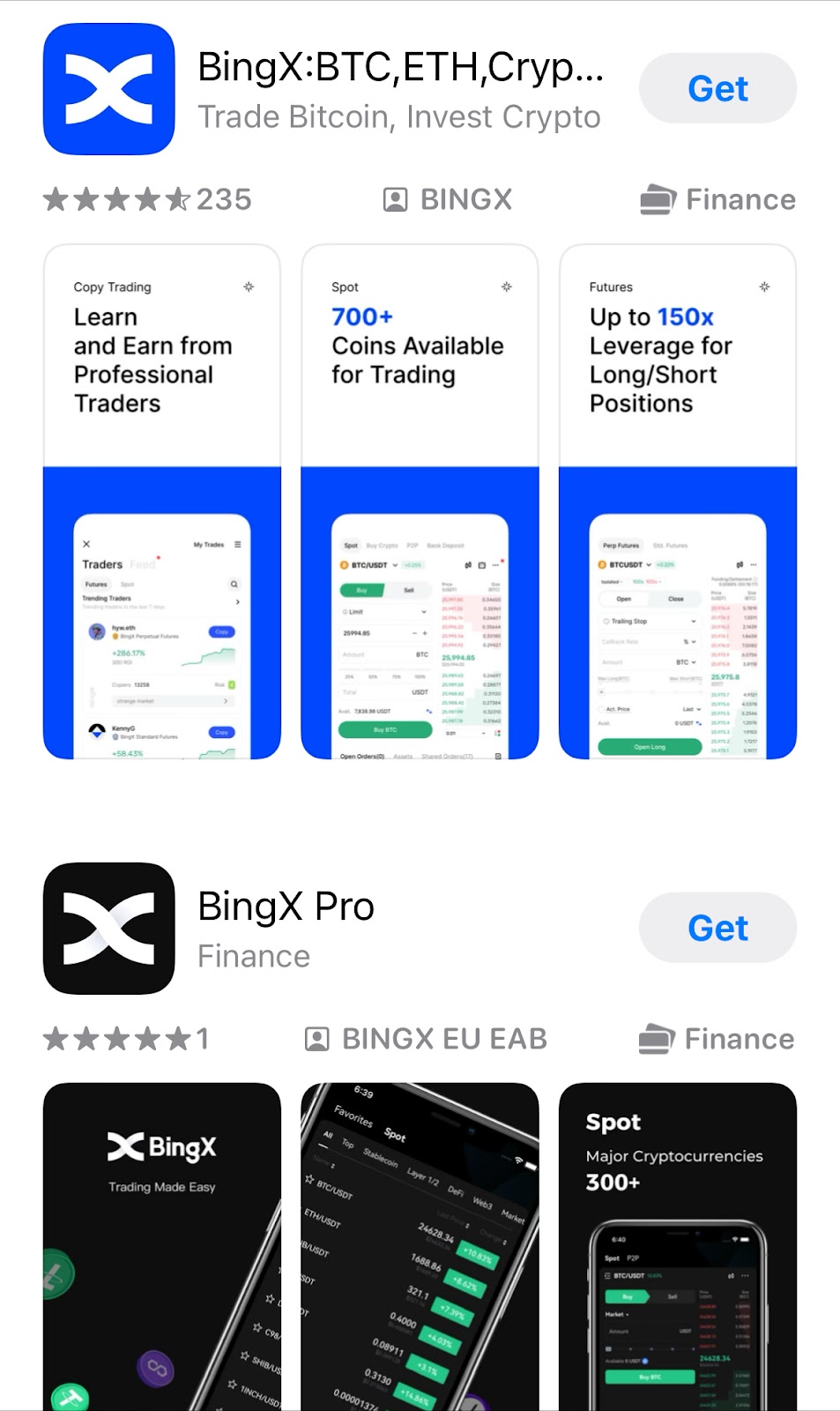 application mobile bingx