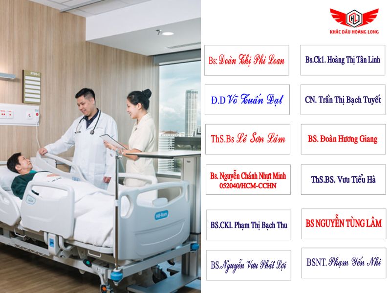 Những loại khắc con dấu bác sĩ phổ biến hiện nay