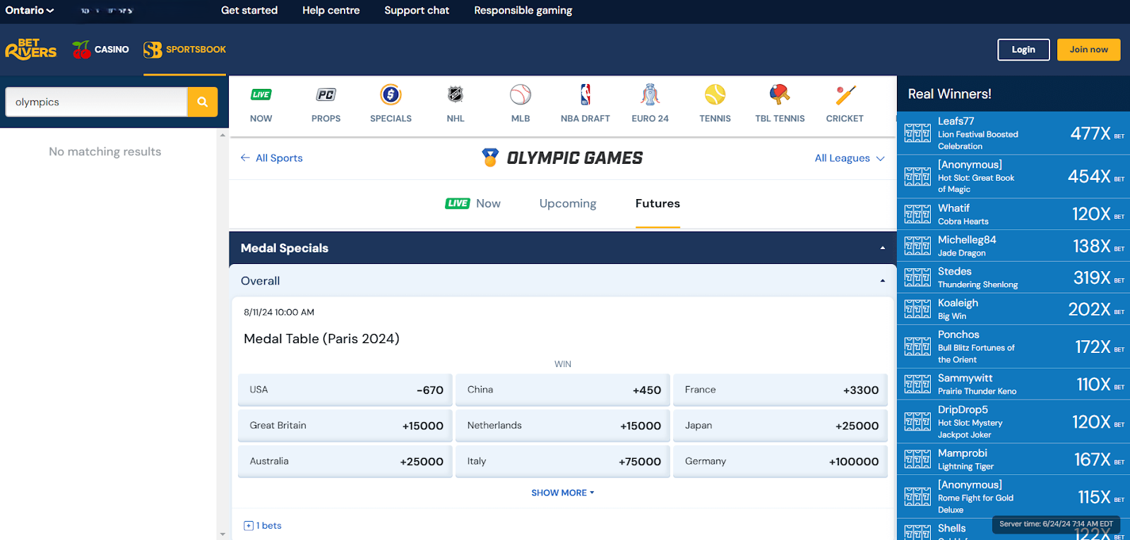 BetRivers Olympics Betting Guide 