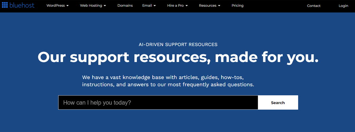 Bluehost Knowledge Base
