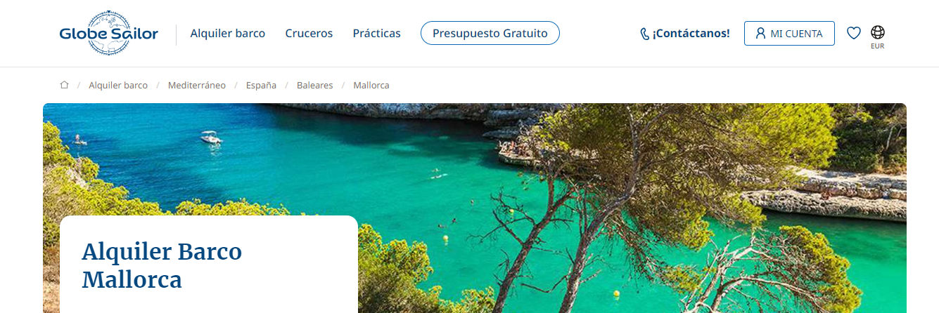 Disfruta el mar con barcos y navegación en Mallorca.
