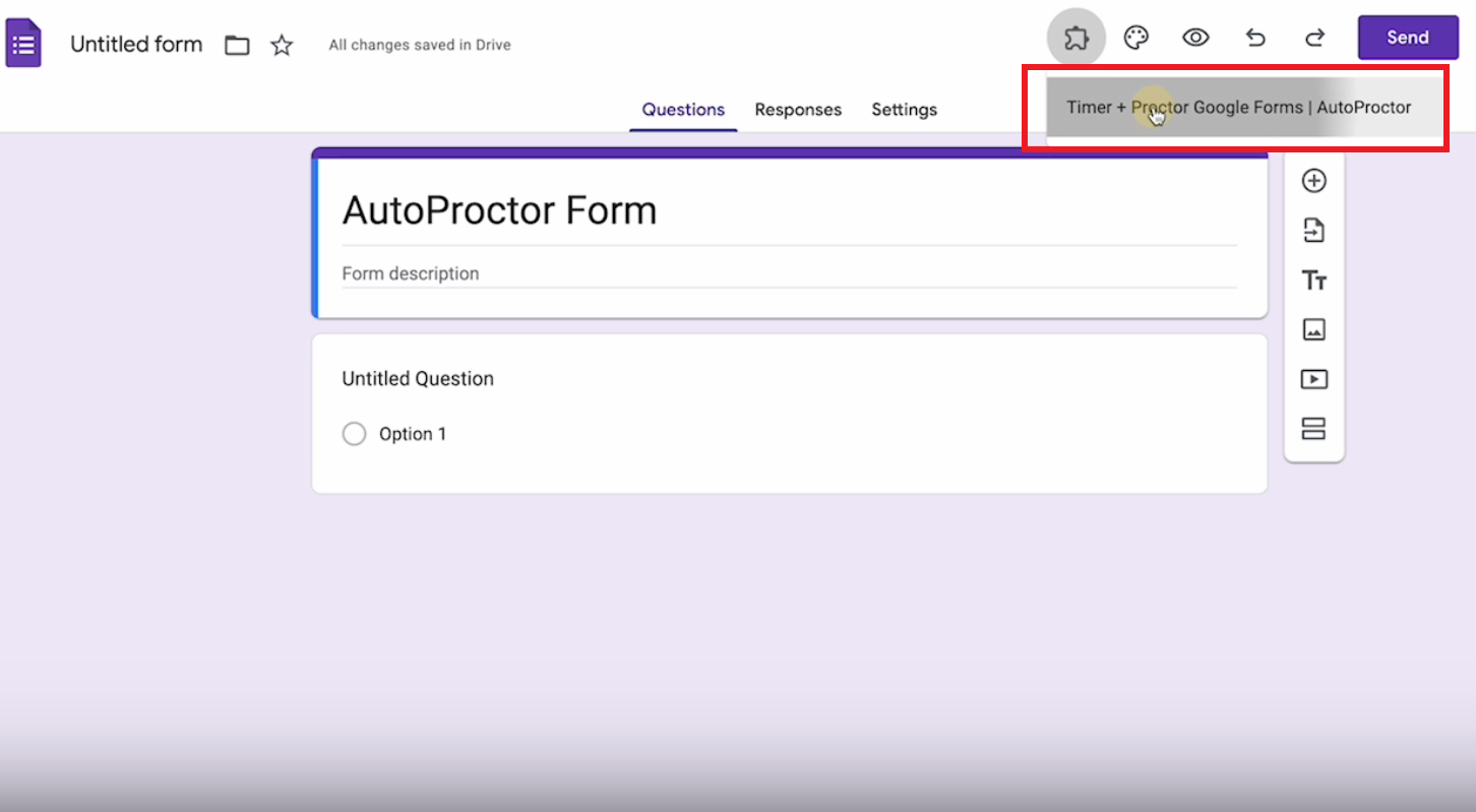 Time + Proctor Google Forms | AutoProctor