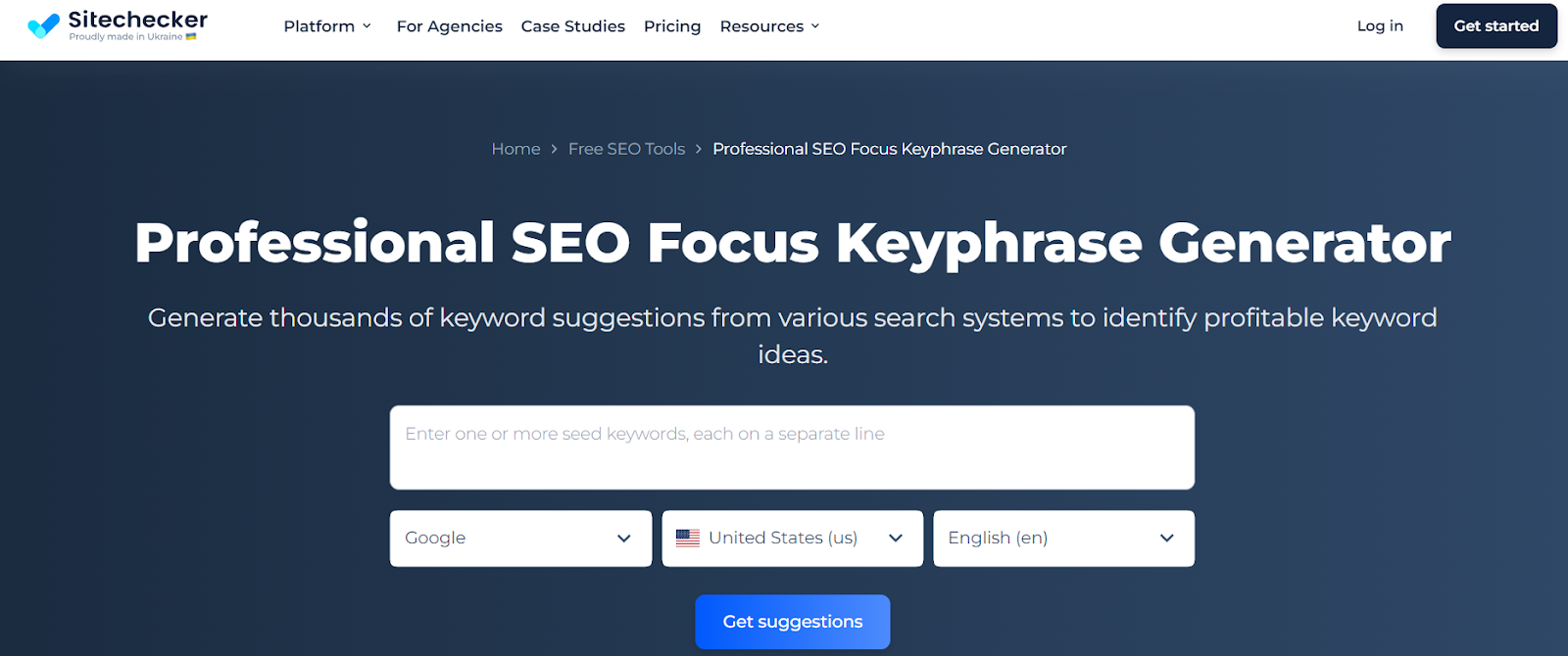 SiteChecker Pro Keyword Generator