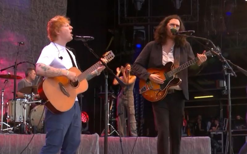 Imagem de conteúdo da notícia "Ed Sheeran faz participação especial em show de Hozier" #1