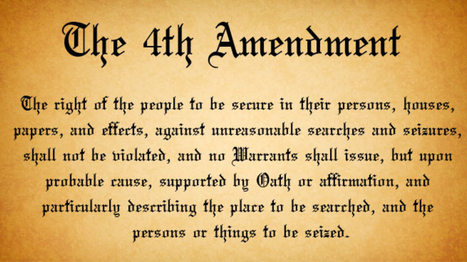 the 4th amendment