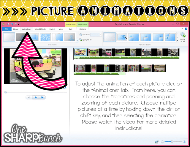 Looking for a unique end of the year student gift?! Follow this step-by-step tutorial for creating an end of the year video for your students! Simple how-to guide, featuring tips and tricks for Windows Movie Maker!