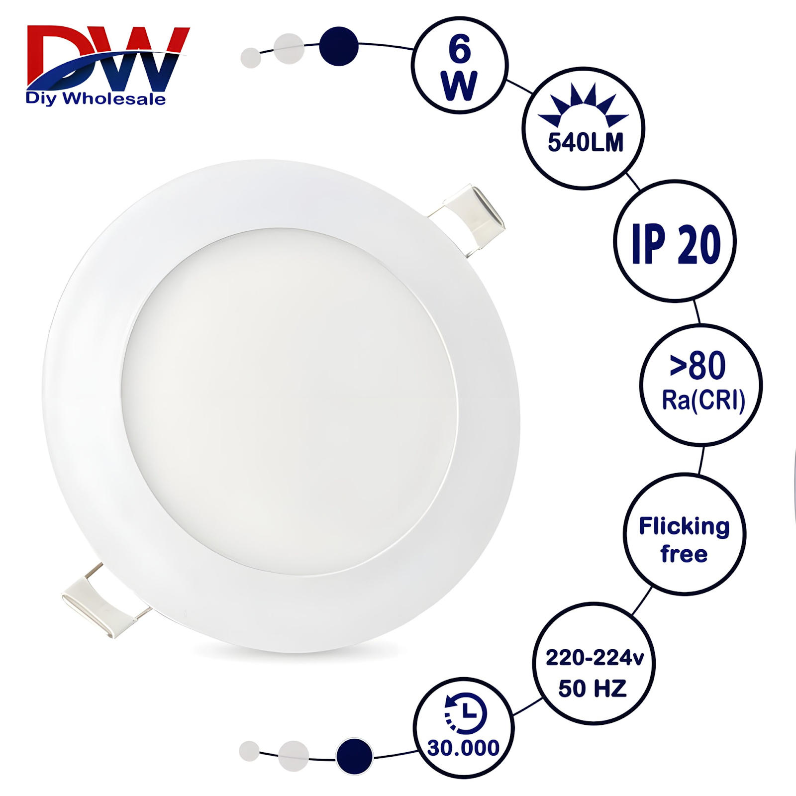 6W White light Spotlight