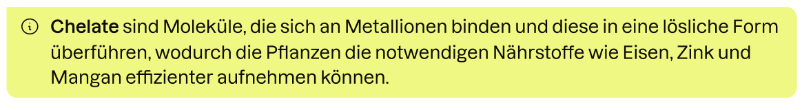 Chelate helfen bei der Aufnahme von Nährstoffen 