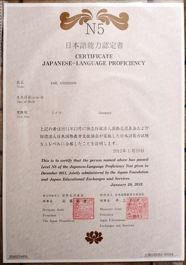 Japanese Language Certificate